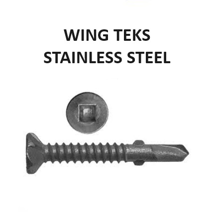 Wing Teks Stainless Steel For Fixing Timber to Metal